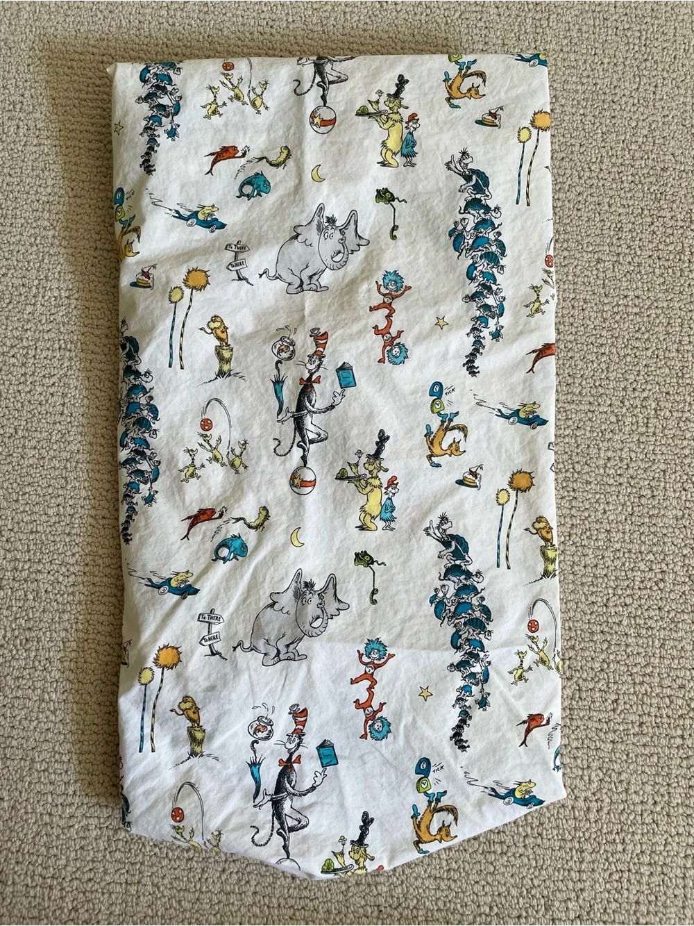 Pottery Barn Kids: Dr. Seuss Organic Cotton Fitted-Crib Sheet